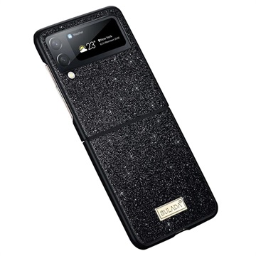 Sulada Celebrity Series Samsung Galaxy Z Flip4 Hybrid Hoesje - Zwart