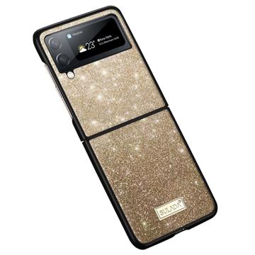 Sulada Celebrity Series Samsung Galaxy Z Flip4 Hybrid Hoesje - Goud