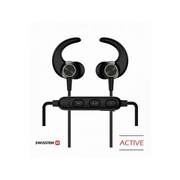 Swissten Actieve Draadloze In-Hoofdtelefoon - Zwart