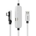 Syntech M32C1-5 5m VR Link-oplaadkabel voor Meta Quest 3S/3/2 - Wit