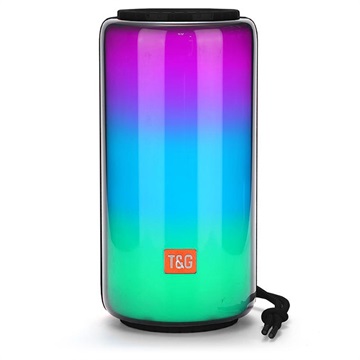 T&G TG639 Stereo Bluetooth Speaker met RGB-verlichting - Zwart