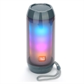 T&G TG643 Draagbare Bluetooth-luidspreker met LED-lampje - Grijs