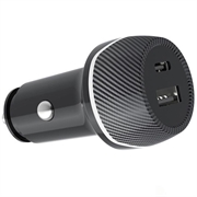 T05 USB-A/USB-C-autolader met anti-verlies-tracker voor Android