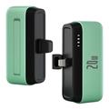 T160 Mini Draagbare Lightning Power Bank - PD 20W, 5000mAh - Groen