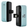 T160 Mini Draagbare Lightning Power Bank - PD 20W, 5000mAh - Hemelsblauw