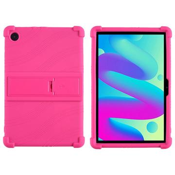 TCL Tab 10L/10 HD 4G Silicone hoesje met kickstand - Hot Pink