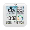 TS-8086 Digitale thermometer en hygrometer met wekker - Wit