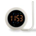 TS-BC800-LED trilwekker - 3 trilstanden en LED-display - wit