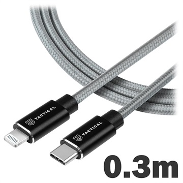 Tactical Fast Rope Oplaadkabel - USB-C/Lightning - 0.3m
