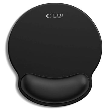 Tech-Protect A200 Muismat met Gel Polssteun - 25x22.5cm - Zwart