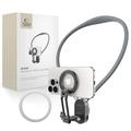 Tech-Protect AC200 MagSafe FPV-nekmontage met 360° draaibare kop, camera-adapter - Grijs krijt