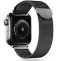 Apple Watch Series 9/8/SE (2022)/7/SE/6/5/4/3/2/1 Tech-Protect Milanese Riem - Zwart