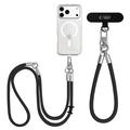 Tech-Protect C10S 2-in-1 schouder- en polsband - Zwart / Titanium