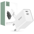 Tech-Protect C35W 2-Port Network Charger - 2xUSB-C - White