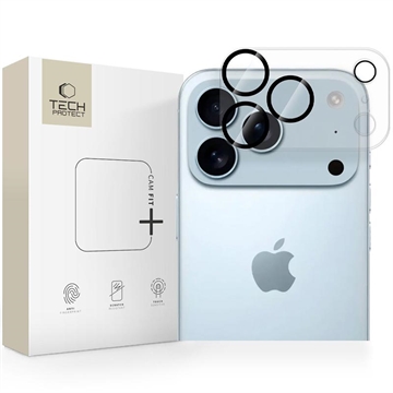 iPhone 17 Pro Max Tech-Protect Cam Fit+ Camera Beschermer van Gehard Glas - Helder