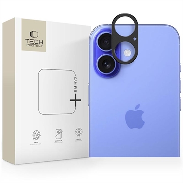 iPhone 17 Tech-Protect Camalloy Fit+ Aluminium Camerabeveiliging - Zwart