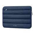Tech-Protect pluchen laptophoes 15"-16" - marineblauw