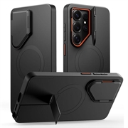 Samsung Galaxy S26 Ultra Tech-Protect Kevlar Aura Hoesje - MagSafe-compatibel - Zwart / Oranje