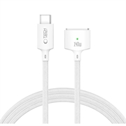 Tech-Protect MMC01 Ultraboost USB-C naar MagSafe 3-kabel 140W - 2m - Wit