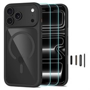 iPhone 17 Pro/18 Pro Tech-Protect MagOne MagSafe CC-hoesje met 2x Glass+-schermbeschermer
