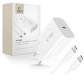 Tech-Protect NC20W USB-C oplader met Type-C kabel - Wit