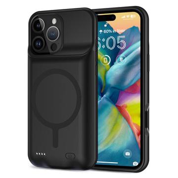 iPhone 16 Pro Max Tech-Protect PowerCase MagSafe 7000mAh back-up batterij hoesje - Zwart
