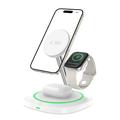 Tech-Protect QI15W-A46 3-in-1 MagSafe draadloze oplader met sfeerverlichting