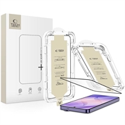 Samsung Galaxy S26 Ultra Tech-Protect Quick Set AR+ Glazen Screenprotector - zwarte rand