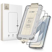 Samsung Galaxy S26 Tech-Protect Quick Set+ 2-Pack Glazen Screenprotector - Zwarte rand