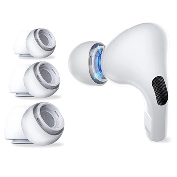 AirPods Pro/AirPods Pro 2 Tech-Protect Siliconen Oortips - S, M, L - Wit
