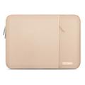 Tech-Protect Sleevy Laptophoes met zijvak - 13-14" - Koffie latte