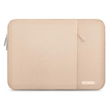 Tech-Protect Sleevy Laptophoes met zijvak - 15-16" - Koffie latte