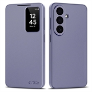 Samsung Galaxy S26+ Tech-Protect Smart Clear View Flip Hoesje met kaartsleuf - Paars