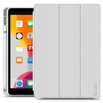 iPad 10.2 2019/2020/2021 Tech-Protect SmartCase Pen Folio Case - Lichtgrijs