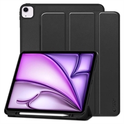 iPad Air 13 2024/2025 Tech-Protect SmartCase Pen Tri-Fold Folio Hoesje - Zwart