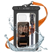 Tech-Protect UWC9 Universele Waterdichte Hoes - 8,9" - Zwart / Oranje