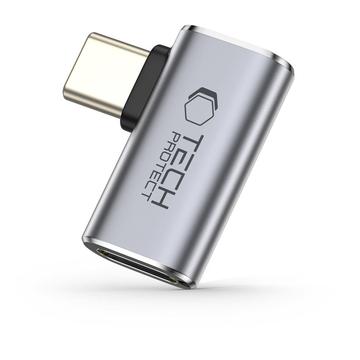 Tech-Protect UltraBoost AA01 haakse USB-C-adapter - 40Gbps - Grijs