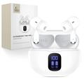 Tech-Protect UltraBoost TWS Pro G2 draadloze koptelefoon met LED-weergave - Wit