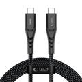 Tech-Protect Ultraboost UB11T USB-C-kabel - PD 240W/QC 4.0, 2m - Zwart