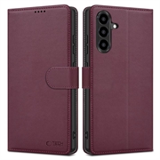 Samsung Galaxy A57 Tech-Protect Portemonnee Hoesje Met Magneet & Standaard - Moerbei