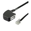 Telefoon Adapter RJ11 / TAE F - Zwart