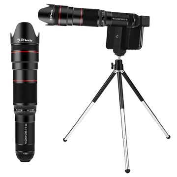 Telelens met Tripod - 50X Optische Zoom - Zwart