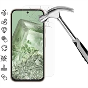 Google Pixel 8a Glazen Screenprotector - Case Friendly - Doorzichtig