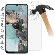HTC Wildfire E5 Plus Glazen Screenprotector - Case Friendly - Doorzichtig