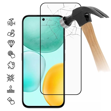 Honor X6c Volledige Dekking Glazen Screenprotector - 9H - Zwarte rand