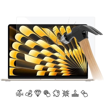 MacBook Air 15" (2023) Glazen Screenprotector - 9H, 0.3mm - Transparant