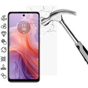 Motorola Moto E14 Glazen Screenprotector - Case Friendly - Doorzichtig