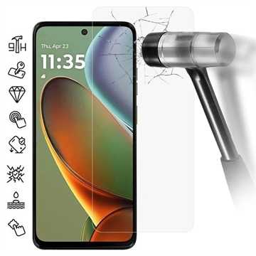 Motorola Moto G15 Glazen Screenprotector - Case Friendly - Doorzichtig