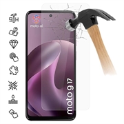 Motorola Moto G17 Glazen Screenprotector - 9H - Case Friendly - Doorzichtig