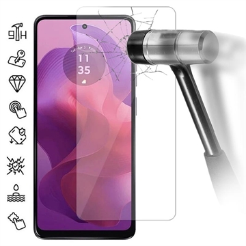Motorola Moto G24 Glazen Screenprotector - Case Friendly - Doorzichtig